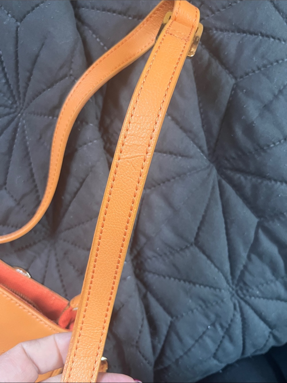 Spartina 449 Navy & Tan Patterned Crossbody - Picture 3 of 11